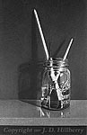 Still Life - Ball Jar with Brushes